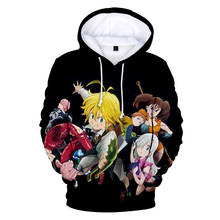 Sudadera con estampado de Anime en 3D para hombre y mujer, suéter con capucha DE LOS Seven Deadly Sins, Kpop, moda Nanatsu No Taizai, 3D 2024 - compra barato