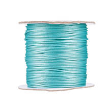 Korean Waxed Polyester Cord, LightCyan, about 1.0mm thick, about 93yards/roll 2024 - buy cheap