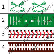 Sport Printed Ribbon 7/8''inch 22mm Lacrosse Football Grosgrain Webbing Cintas Gift Wrap Keychains Dog Collars 50yards 2024 - buy cheap