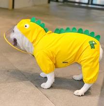 Dog Pet Raincoat Jumpsuit Dinosaur Dog Puppy Waterproof Clothes Apparel Outfit for Dogs Medium Large 2024 - buy cheap