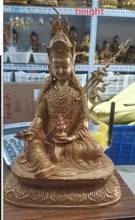 Estatua de Buda de loto de bronce dorado, 30cm 2024 - compra barato