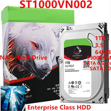 New Original HDD For Seagate IronWolf 1TB 3.5" SATA 64MB 5900RPM For Internal HDD For Enterprise Class HDD For ST1000VN002 2024 - buy cheap