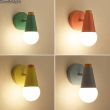 modern Wall Lamp sconces LED light Nordic kid bedroom bedside Loft indoor Home fixture lighting kitchen color Bar Cafe Decor 2024 - buy cheap