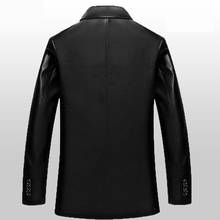 New Arrival Fashion Leather Jacket Men Spring Autumn Suit Collar Casual Single Breasted High Quality Size M L XL 2XL 3XL 2024 - buy cheap