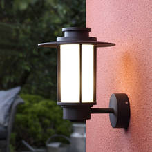 Lámpara de pared Vintage para exteriores, candelabro de hierro E27 impermeable para jardín, porche, pasillo, hogar, iluminación exterior 2024 - compra barato