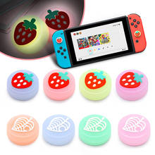 Lovely NS Animal-Crossing Leaf Marshal Joystick Joy Con Button Thumb Grip Case For Nintendo Switch Lite Analog Grip Caps Cover 2024 - buy cheap