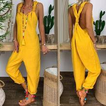 Women Jumpsuit Summer Sexy Jumpsuit Women Playsuit Casual Overalls Bib Overall Sleeveless Backless Knotted Jumpsuit Dungarees 2024 - buy cheap