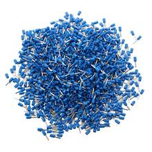 1000Pcs Crimp Connector Insulated Pin Terminal Blue for AWG 16 Wire 2024 - buy cheap