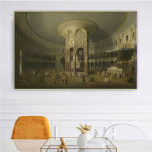 Citon Canaletto《London-Interior of the Rotunda at Ranelagh》Canvas Art Oil Painting Picture Backdrop Wall Decor Home Decoration 2024 - buy cheap