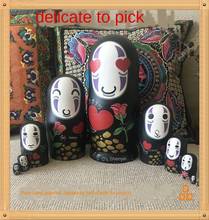 Handmade 10 Layers/Set Baby Toys Nesting Dolls Wooden Russian Dolls Matryoshka Doll Spirited Away Style Decoration Crafts ZL675 2024 - buy cheap