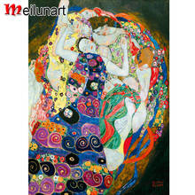 Gustave Klimt Maiden 5d diy diamond painting cross stitch full square round drill diamond embroidery kits home decor AS0066 2024 - buy cheap