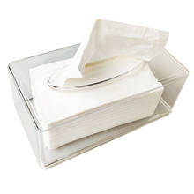 Caja dispensadora de pañuelos faciales acrílicos de papel, cubierta moderna, soporte decorativo para servilletas, TB009 2024 - compra barato