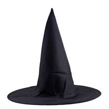 NEW Steeple Wizard Hats Halloween Black Witch Hat Costume Party Props Cosplay Decor Accessory 2024 - buy cheap