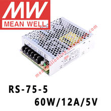 RS-75-5 Mean Well 60W/12A/5V DC Single Output Switching Power Supply meanwell online store 2024 - buy cheap