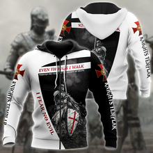Knight Templar God Jesus 3D Printed Men Hoodie Autumn and winter Unisex Deluxe Sweatshirt Zip Pullover Casual Streetwear KJ408 2024 - buy cheap