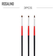 Rosalind-conjunto de pincéis para design de unha com 3 unidades, manicure, gel acrílico, delineador, caneta, arte de unhas, escova para design de unhas 2024 - compre barato