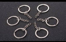 10/20/50pcs Metal Nickel Blank Keyring Keychain Split Ring Keyfob Key Holder Pendant Rings Car Home DIY KeyChains Accessories 2024 - buy cheap