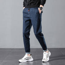 Spring New Men's Fashion Casual Stretch Plus Size 6XL 46 Elastic Waist Trousers Denim Pants Male Jeans Men 2024 - buy cheap