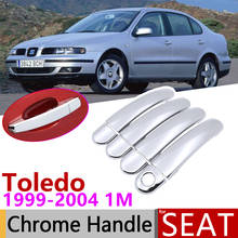 Для Seat Toledo 1 м MK2 1999 ~ 2004 хромированная крышка для наружной дверной ручки, автомобильные аксессуары, Набор наклеек для отделки 2000 2001 2002 2003 2024 - купить недорого