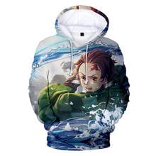 3d hoodies demon slayer hoodies hoodies dos homens da forma dos homens 3d outono/inverno quente hoodies harajuku demon slayer 3d camisolas 2024 - compre barato