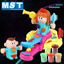 Educational Toy Kids Toy Hairdresser Clay Color Mud Dough DIY Handmade Baby Pretend Barber Role Play Toy 2024 - buy cheap