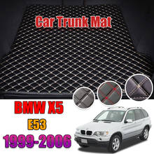Leather Car Trunk Mat For BMW X5 E53 1999-2006 Trunk Boot Mat X5 Liner Pad BMW E53 Cargo pad Carpet Tail Cargo Liners 2003 2004 2024 - buy cheap