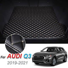 Leather Car Trunk Mat For Audi Q3 2019-2021 Cargo Liner Trunk Floor Pad Carpet Car Accessories 2024 - buy cheap