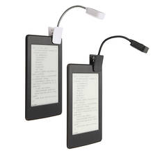 Mini lámpara de mesa para Kindle, luz LED de libro, lectura, escritorio, Clip Flexible para libro, blanco y negro, 1 Uds. 2024 - compra barato