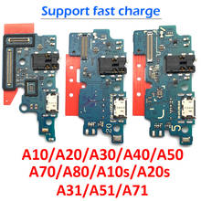 Placa e conector para carregamento usb, conectores de placa e cabo flexível para samsung a80 a70 a60 a50 a40 a30 a20 a10 a10s a20s a7 a9 2018 a750f a920f a70s 2024 - compre barato