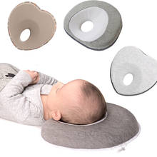 Almohada moldeadora de cabeza para bebé, cojín de lactancia antivuelco de espuma, previene soporte plano para cuello y cabeza, cojín para dormir para recién nacido 2024 - compra barato