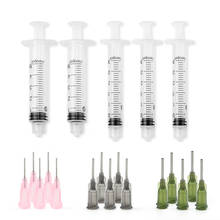 Value Pack 3ml 5ml Oil Or Glue Applicator Syringe with 3 Size Precision Tip For Flatback Rhinestones & Hobby Crafts Accessories 2024 - buy cheap