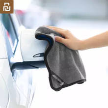 New   Youpin Nanofiber cleaning towel blue gray Two-color suede thickening no water marks no car paint no lint no fading 2024 - buy cheap