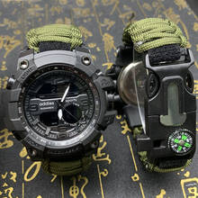 Addyes-reloj militar con brújula para hombre, resistente al agua, deportivo, de cuarzo, Digital, LED, pantalla Dual, Masculino 2024 - compra barato