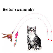 Cat Bendable teasing stick Interactive Toys Funny Cat Stick Toys 2 Kinds Attracting Kitten Big Cats Long Sticks toys 2024 - buy cheap