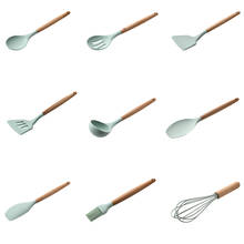 Wooden Handle Spatula Soup Spoon Tuner Spoon Skimmer Brush Egg Beater Non-Stick Pot Kitchenware Cooking Tools 2024 - buy cheap