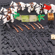 Military series World War II Warhorse Soldier Weaponry DIY Model Accessories Building Blocks Toys Gifts 2024 - buy cheap
