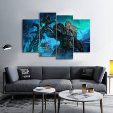 4pcs Warcraft Games Art Canvas Paintings World of Warcraft Video Game Poster Decorative Painting Wall Art for Living Room Decor 2024 - buy cheap