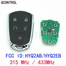 QCONTROL Keyless Entry Smart Remote Key for Cadillac CTS ATS XTS CT6 Escalade ESV HYQ2EB HYQ2AB 315MHZ / 433 MHZ 2024 - buy cheap