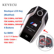 Keyecu llave LCD inteligente Boutique modificada 315MHz HUF5662,434MHz HUF5767,868 MHz 5WK49861 para BMW 3 5 7 F Series fb BDC CAS4 + 2024 - compra barato