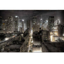 5D DIY Diamond Painting by Number Dark New York City Buildings Skyline Night View Diamond Embroidery Diamond Mosaic Home Decor 2024 - buy cheap