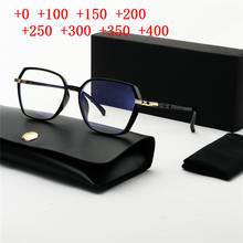 Metal Blue light blocking Multifocal Reading Glasses 2020  Bifocal Anti Blue UV Protect Presbyopic Half Frame Men Women NX 2024 - buy cheap