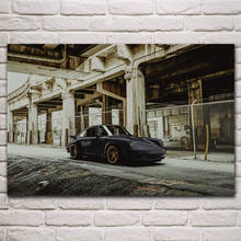 Beautiful sport car machine retro vintage building fabric posters on the wall picture home art living room decoration KM535 2024 - buy cheap