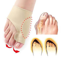1Pair Big Toe Hallux Valgus Corrector Orthotics Feet Care Bone Thumb Adjuster Correction Pedicure Socks Bunion Straightener Free 2024 - buy cheap