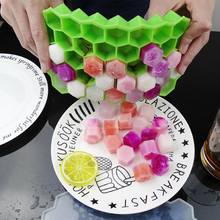 37 Cubes Honeycomb Ice Cube Tray Ice Cube Maker Mold BPA Free Silicone With Lids for Ice Cream Party Whiskey Cocktail Cold Drink 2024 - buy cheap