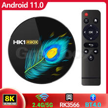 Tv box hk1 rbox r3 rk3566, android 11.0, g52, 2ee, 4gb,/8gb, 32 gb, 64 gb, 2.4 ghz/5.8 ghz, wi-fi, 8k30fps, hd, h.265, bt4.0, reprodutor de mídia 2024 - compre barato