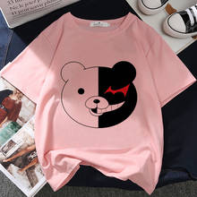 Kumamon-camiseta feminina com estampa gráfica kawaii, harajuku, estética, rosa, casual, verão 2021, estilo japonês 2024 - compre barato