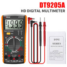 DT9205A LCD Digital Multimeter Portable AC DC Volt Voltmeter Ammeter Ohm Voltage Capacitance Resistance Tester Meter 2024 - купить недорого
