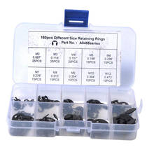 160tlg. Assortment E-Circlips Snap Ring E-Clip Circlip Set With Assortment Box 2024 - buy cheap