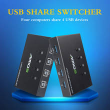 HOT USB HDMI KVM Switch Box Video Display USB 2.0 Switch KVM Switcher Splitter Box For 4 PC Sharing Printer Keyboard Mouse KVM 2024 - buy cheap