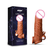 Man Nuo Penis Enlargement Dick Sleeve Condoms Penis Extension Sleeves For Adults Intimate Goods Reusable Condom Sex Toys for Men 2024 - buy cheap